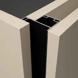 Vertikalni profil ručke iza vrata OLYMP bočni / Crna mat