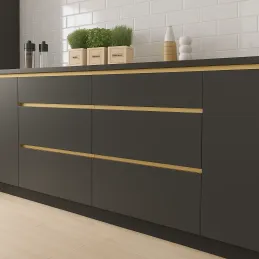 Profil za vrata za ručku OLYMP - C / Mat zlatna