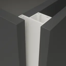 Vertikalni profil ručke za vrata OLYMP bočni / Bijela mat