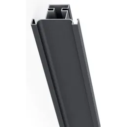 Vertikalni profil ručke za vrata OLYMP središnji / Crna mat