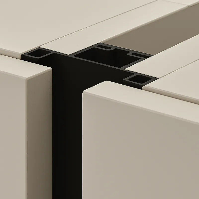 Vertikalni profil ručke za vrata OLYMP središnji / Crna mat