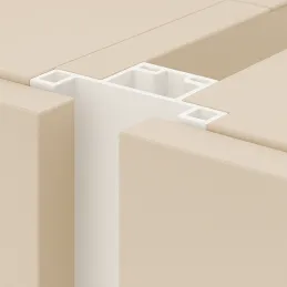 Vertikalni profil ručke za vrata OLYMP središnji / Bijela mat