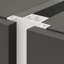 Vertikalni profil ručke za vrata OLYMP središnji / Bijela mat