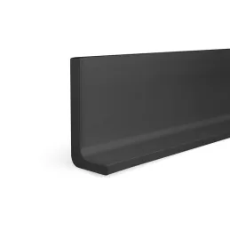 Set od aluminijskih završetaka za profile OLYMP - L / Crna mat