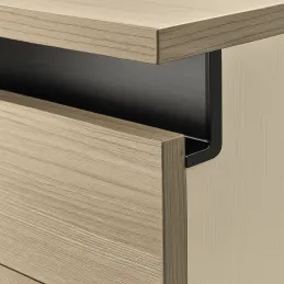 Set od aluminijskih završetaka za profile OLYMP - L / Crna mat