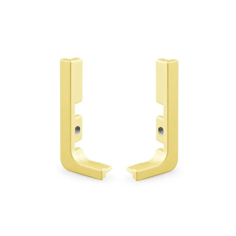 Set od aluminijskih završetaka za profile OLYMP - L / Mat zlatna