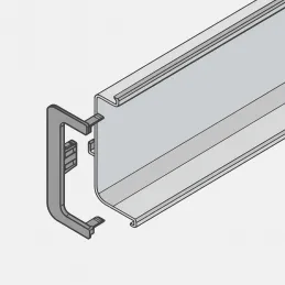 Set od aluminijskih završetaka za profile OLYMP - C / Zlatna mat