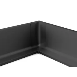 Aluminijski unutarnji kut za profile OLYMP - L / Crna mat
