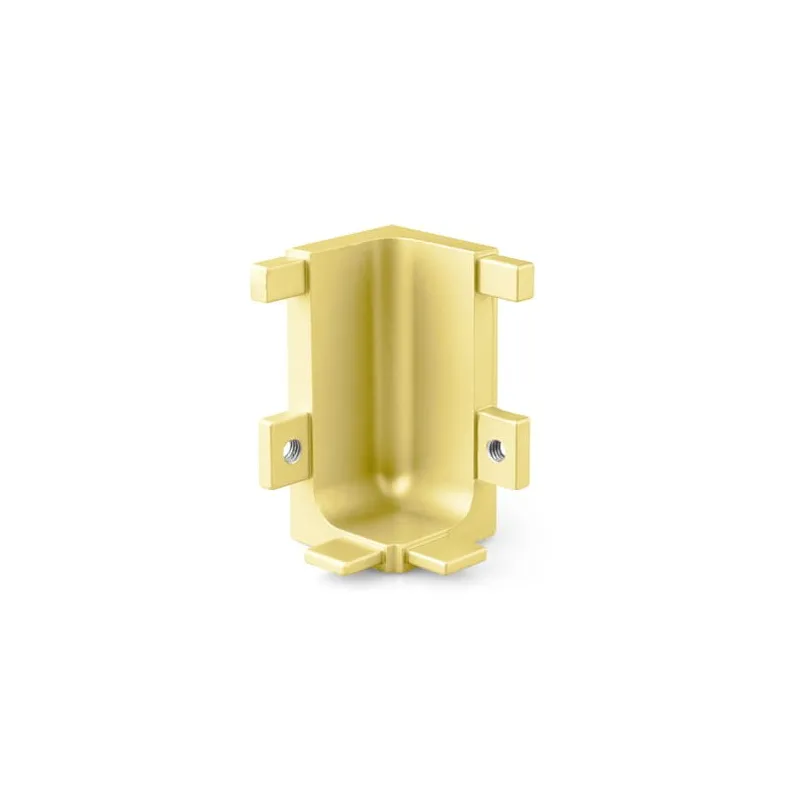 Aluminijski unutarnji kut za profile OLYMP - L / Zlatna mat