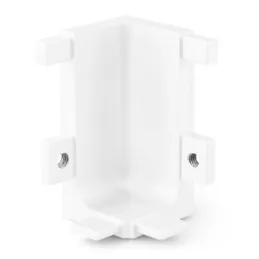 Unutarnji kut od legure za profile OLYMP - L / Bijela mat