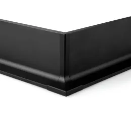 Vanjski aluminijski kut za profile OLYMP - L / Crna mat