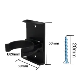 Pričvršćivanje nogice na drvenu podlogu / Crno