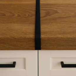 Spojna letva za radni stol 38 mm / Crna