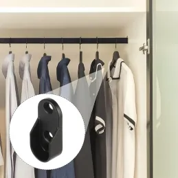 Krajnji dijelovi za vješalice - ovalni / Crna mat