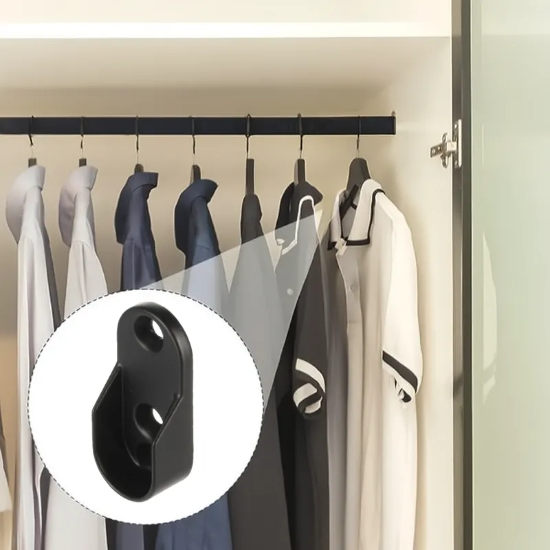 Krajnji dijelovi za vješalice - ovalni / Crna mat