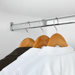 Ovalna šipka za garderobu / sjajni krom