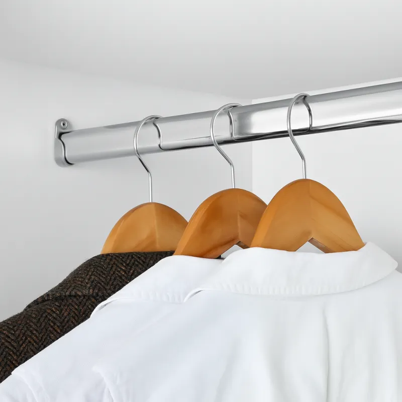 Ovalna šipka za garderobu / sjajni krom