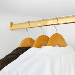 Ovjesna garderobna šipka ovalna / Zlatna