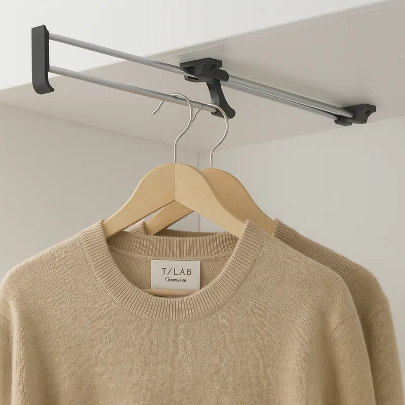 Izvlačni vješalica BETA / sjajni krom