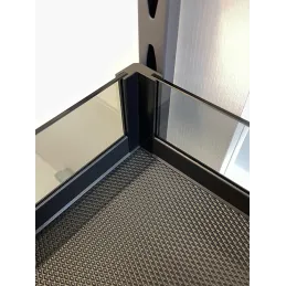 Izvlačna košara s bočnim staklenim stijenkama GENESIS s ublaživačem / Antracit