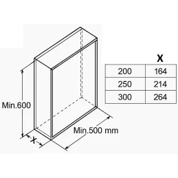 Izvlačna košara s bočnim staklenim stijenkama GENESIS s ublaživačem / Antracit