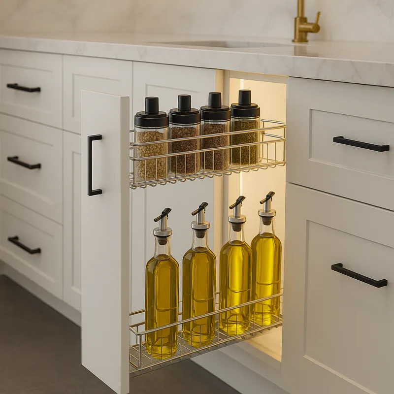 Izvlačna košara UNIX s ublaživačem / Sjajni krom