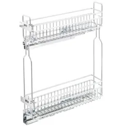 Izvlačna košara UNIX s ublaživačem / Sjajni krom