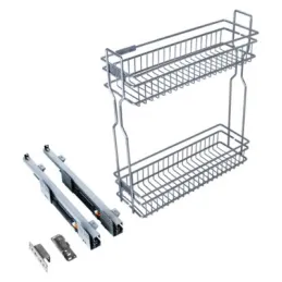 Izvlačna košara UNIX s ublaživačem / Sjajni krom