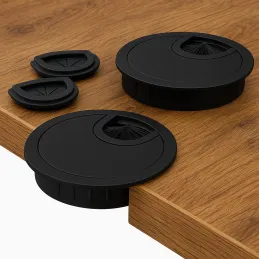 Prolaz za kabele LINDA 60 / Crna mat