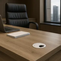 Prolaznica za kabele LINDA 60 / Bijela mat