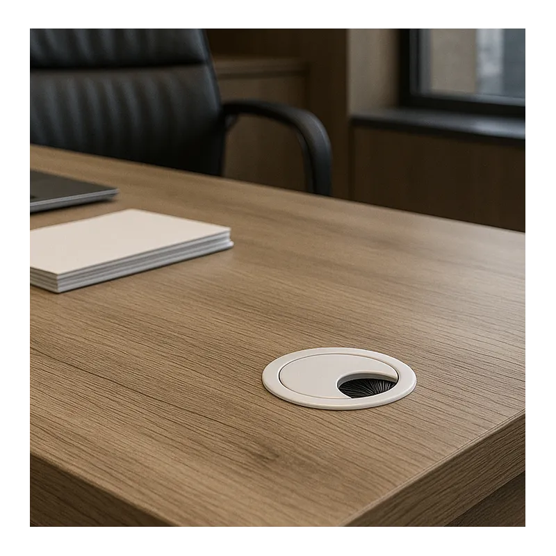 Prolaznica za kabele LINDA 60 / Bijela mat