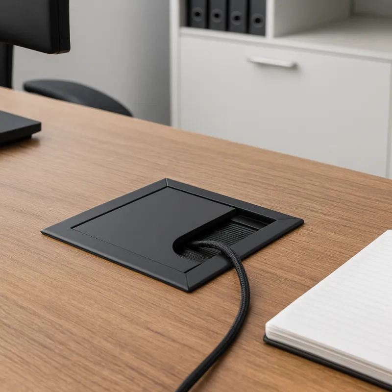 Kabelski adapter MERIDA 80 x 80 mm / Crna