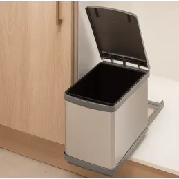 Izvlačni koš za otpadke 300mm - 1x16L / Inox