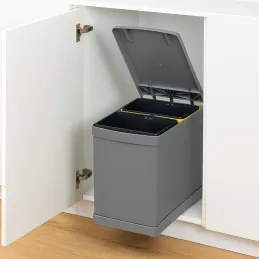 Izvlačni koš za otpad 300mm - 2 x 7,5L / Siva