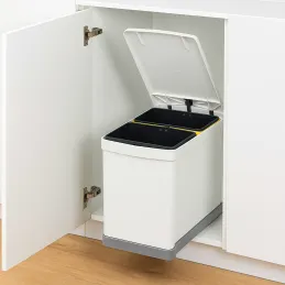 Izvlačiva kanta za otpad 300mm - 2x7,5L / Bijela