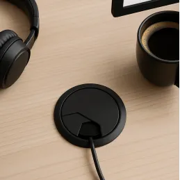 Prijelaz za kabel PVC 60 mm / Crna