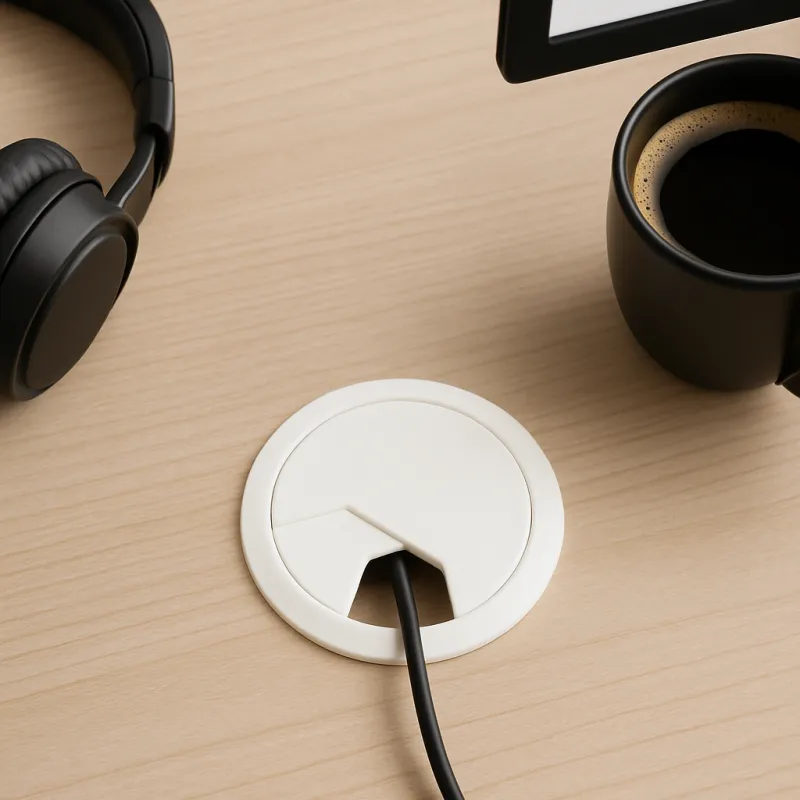 Prijelaz za kabel PVC 60 mm / Bijela