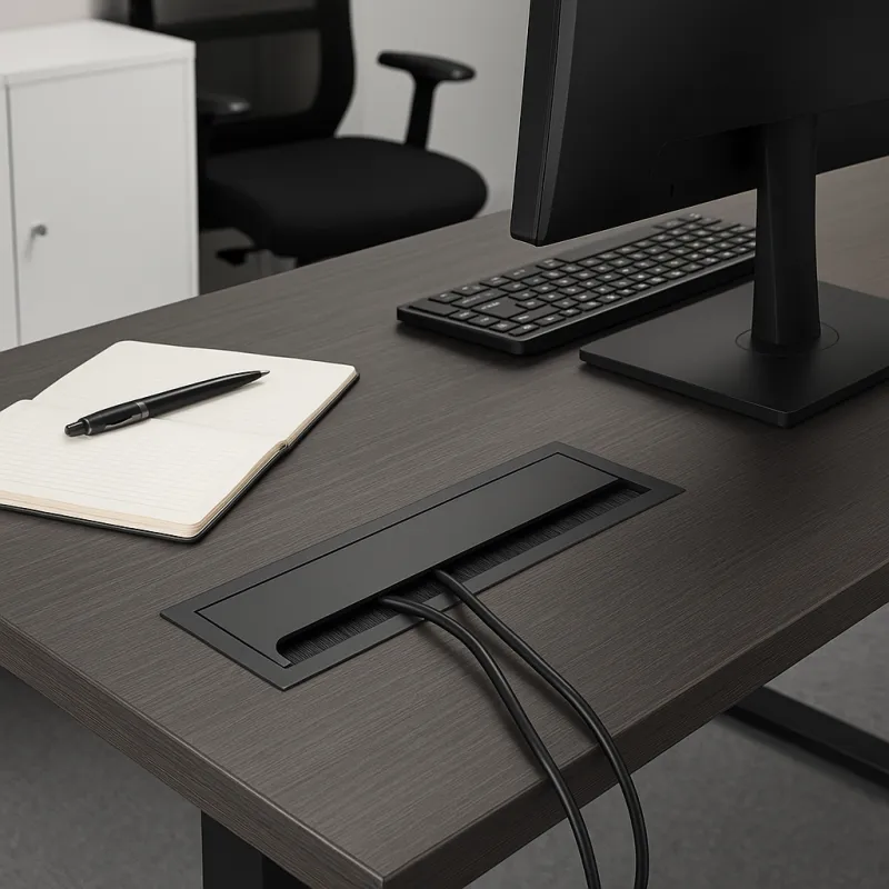 Prevodnik za kabele MERIDA 500 x 80 mm / Crna