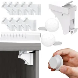 Magnetična sigurnosna brava - 10 kom MAGNETICO / Bijela