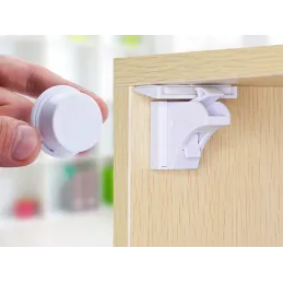 Magnetična sigurnosna brava - 10 kom MAGNETICO / Bijela