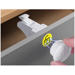 Magnetična sigurnosna brava - 10 kom MAGNETICO / Bijela