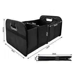 Organizator za stvari i kupovinu za prtljažnik automobila CAR XXL / Crna