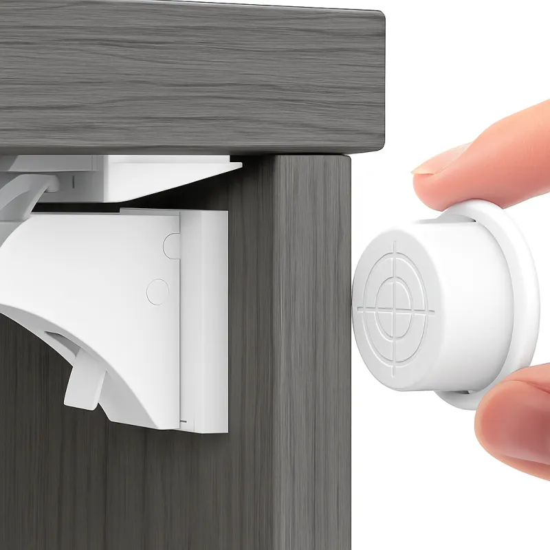 Magnetična sigurnosna brava - 10 kom MAGNETICO / Bijela