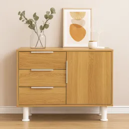 Namještajna nožica SANTIAGO / Bijela sjajna