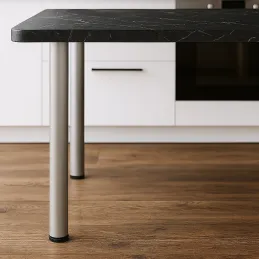 Stolna noga CLASSIC 60 mm / Srebrna