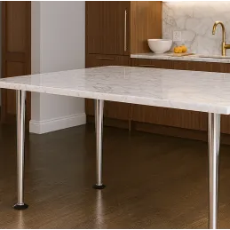 Set od 4 komada stolnih nogu STAR / Sjajni krom