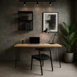 Stolna noga HAIRPIN EKO / Crna