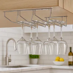 Trodijelni držač za čaše / sjajni krom