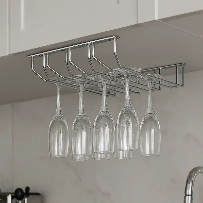 Četverostruki držač za čaše / Sjajni krom