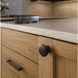 Ručka knopka GRADO / Crna mat